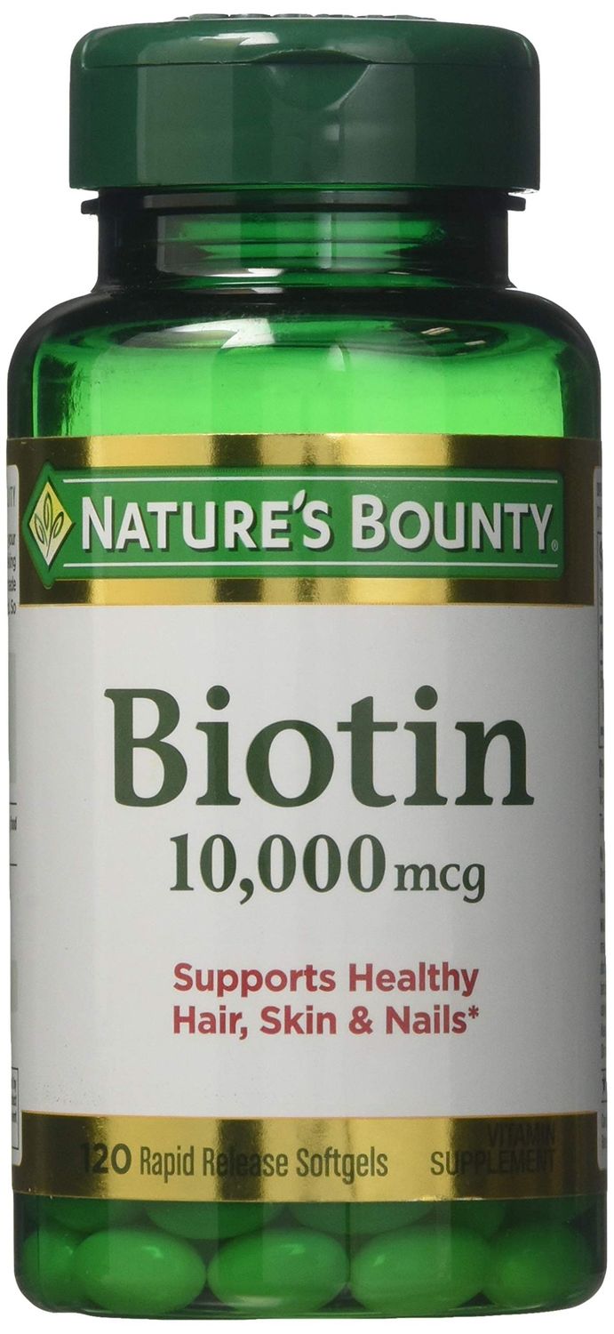 Nature&#39;s Bounty Biotin 10,000 mcg, Rapid Release Softgels 120 ea (Pack of 5)
