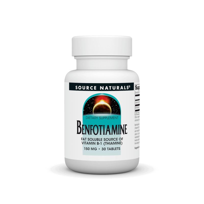 Source Naturals: Benfotiamine, Fat Soluable Source of Vitamin B-1 (Thiamine) 150 mg 30 Tablet