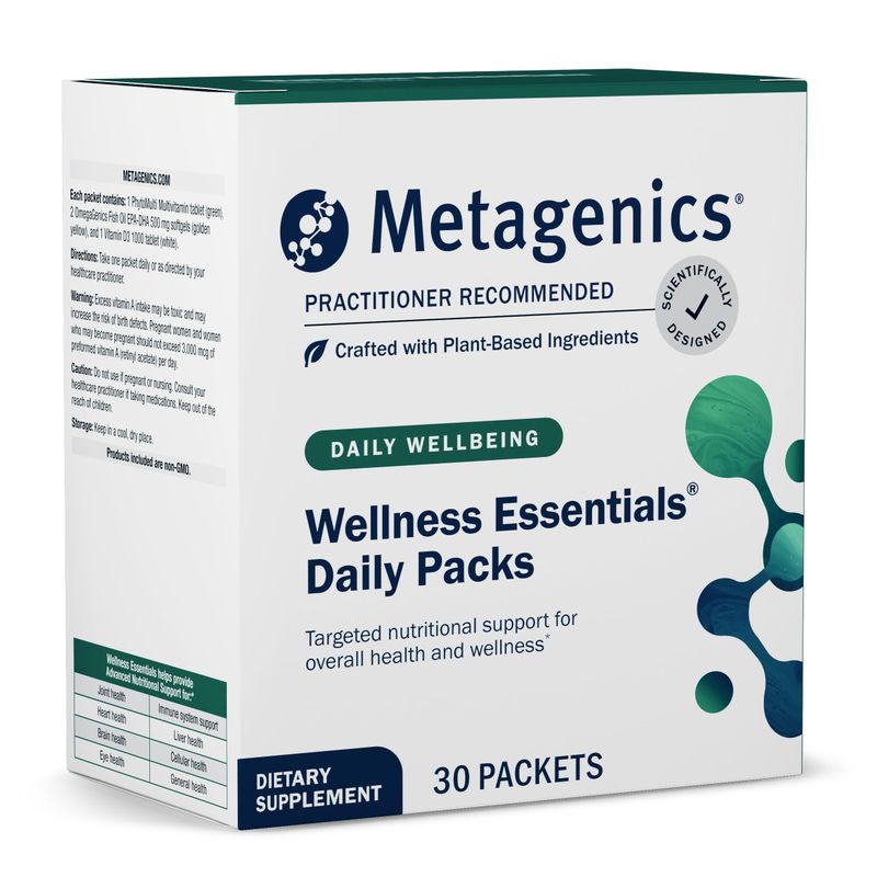Metagenics Wellness Essentials Daily Packs - 30 Daily Multivitamin Packs - Heart Health Support* - with Vitamin A, C, D, E - Omega-3 Fatty Acids - Non-GMO &amp; Gluten Free - 30 Packets