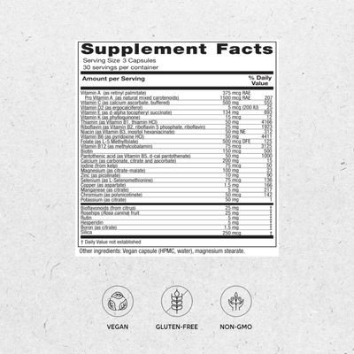 Vitanica Women's Symmetry, High Potency Multivitamin and Mineral, Vegan, 90 Capsules