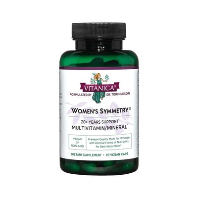 Vitanica Women&#39;s Symmetry, High Potency Multivitamin and Mineral, Vegan, 90 Capsules