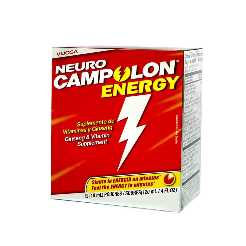 Vijosa Laboratorios Campolon Energy B Vitamin Pouches - Promotes Healthier Physical Energy and Mental Energy - 12 Pouches