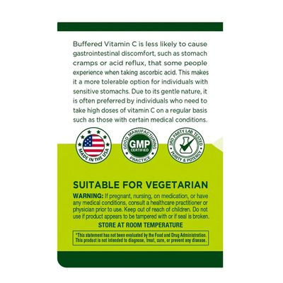 INNERVISNUTRITION Non Acidic Buffered Vitamin C - 1500mg Calcium Ascorbate 150 Veggie Capsules for Sensitive Stomach Antioxidant Support Healthy Immune System