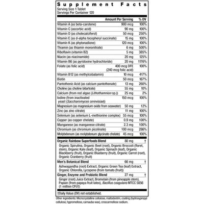 Rainbow Light Mens One Multivitamin, Men's Daily Multivitamin Provides High-Potency Immune Support, With Vitamin C, Vitamin D and Zinc, Vegetarian, 90 Count