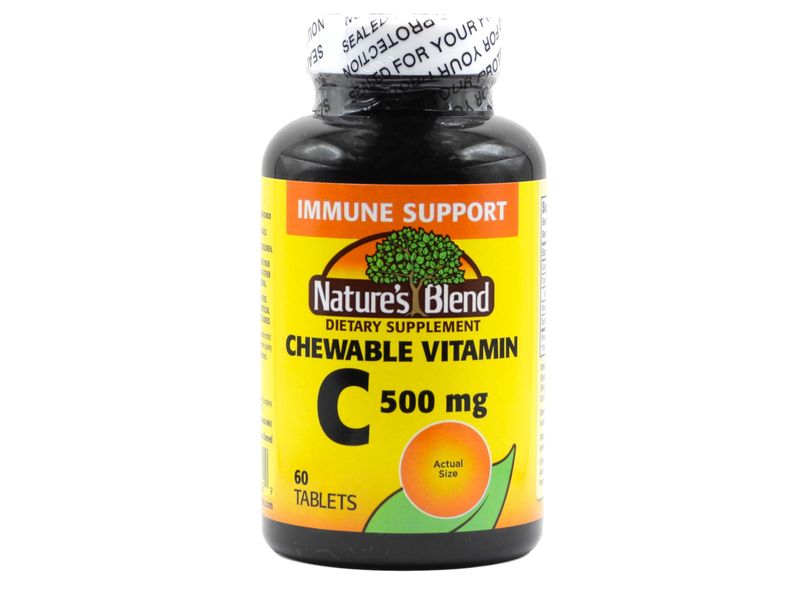 Chewable Vitamin C. Great tasting low sugar essential vitamin, does not promote tooth decay. 500mg, 60 Tablets.
