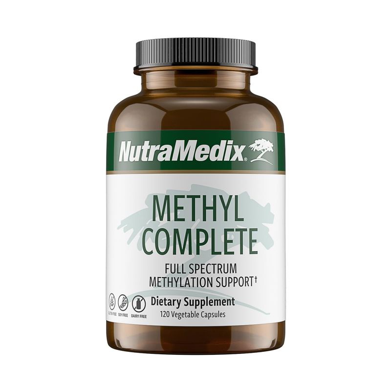 NutraMedix Methyl Complete - Complete Methylation &amp; Energy Support Capsules - Vitamin B2, Vitamin B6, Vitamin B12 &amp; Folate - With Creatine Monohydrate &amp; Betaine Anhydrous for Added Support (120 Count)