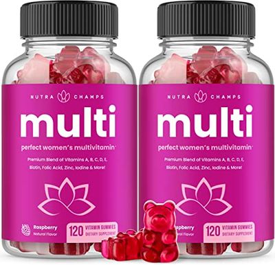 Multivitamin for Women 14+ | Womens Multivitamin Gummies, 240 Count | Vitamins A, B, C, D, E, Biotin, Folic Acid | Womens Gummy Multivitamins | Chewable Daily Multi Gummy Vitamins for Women (2 Pack)