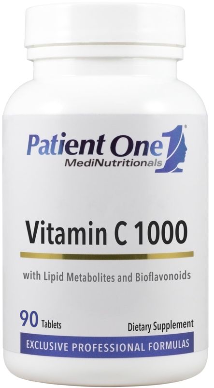 Patient One Vitamin C 1000 mg | Supplement to Support Immune System Health* | Lipid Matrix Plus Bioflavonoids for Enhanced Absorption | 90 Tablets