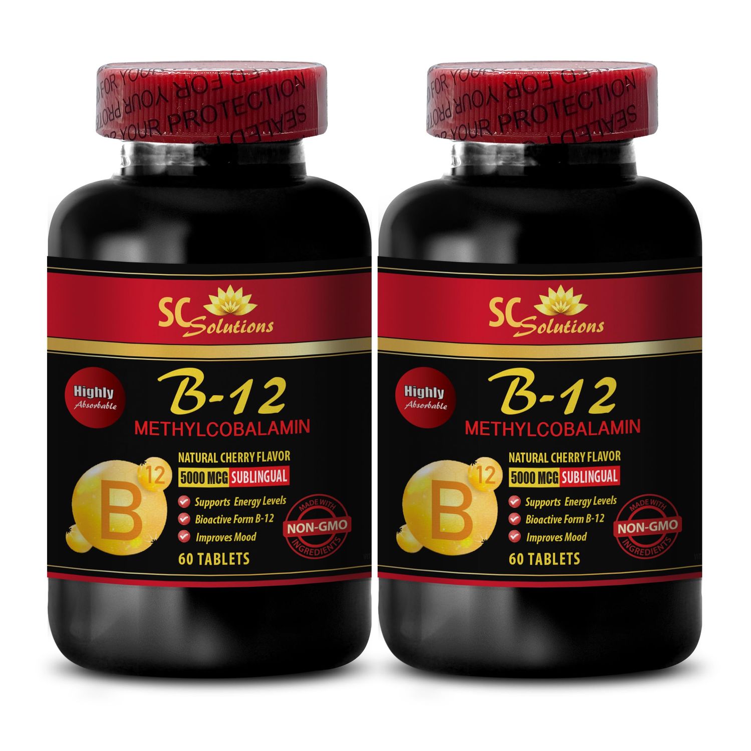 methycobalamin supplements - METHYLCOBALAMIN VITAMIN B-12 5000 - best multi vitamins for men over 40, immune booster, sports nutrition endurance &amp; energy products, - 2 Bottles 120 Tablets