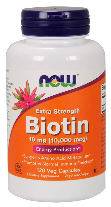NOW Foods Biotin 10 mg Extra Strength 120 Vcaps