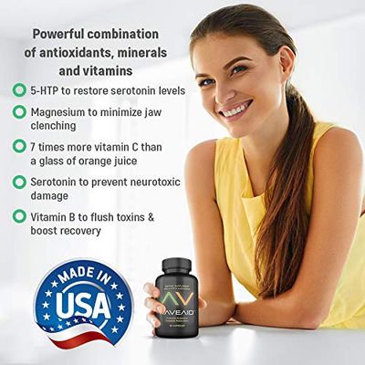 Trusted Since 2011 - Prevent Comedowns, Reduce Jaw Clenching, Neurotoxicity Protection | Party &amp; Rave Recovery Cure &amp; Supplement (60 Capsules)