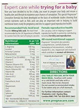 Vitabiotics (2 Pack) - Pregnacare Conception 30's 2 Pack Bundle