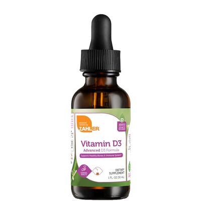 Zahler Liquid Vitamin D, Vitamin D3 Liquid 1000IU, Vitamin D Drops, Kosher, 1OZ