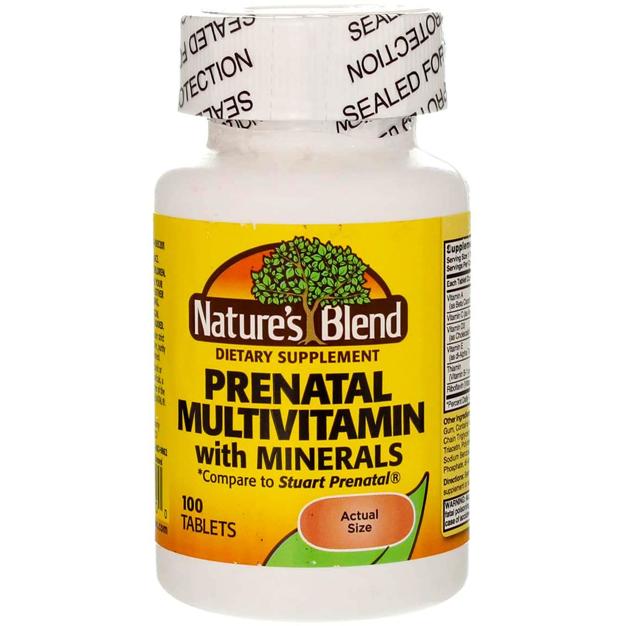 Nature&#39;s Blend Prenatal Formula Multivitamin 100 Tabs (1AA26)