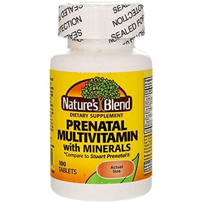 Nature's Blend Prenatal Formula Multivitamin 100 Tabs (1AA26)