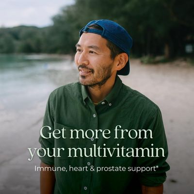 New Chapter Men's Multivitamin 40 Plus for Energy, Heart, Prostate + Immune Support with Fermented Nutrients - Every Man's One Daily 40+, Made with Organic Vegetables &amp; Herbs, Non-GMO - 96 ct