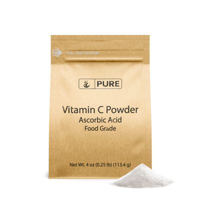 PURE ORIGINAL INGREDIENTS Vitamin C Powder (4 oz) Ascorbic Acid, Non GMO, Dietary Supplement