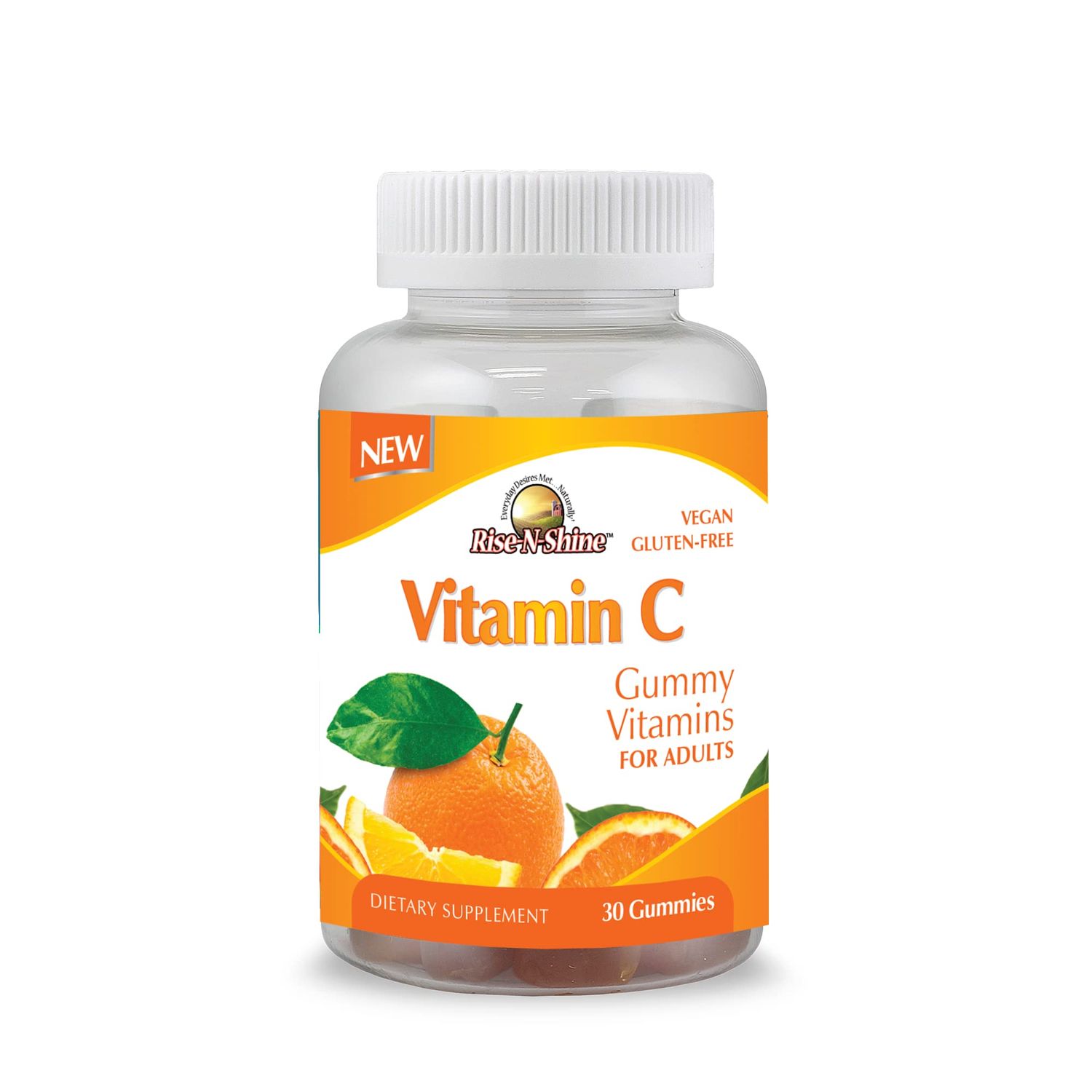 Rise-N-Shine Everyday Desires MET Naturally Vitamin C Gummy Vitamins Delicious Adult Gummies with 250 mg of Vitamin C - 30 Count