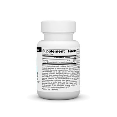 Source Naturals Coenzymated B-6, P-5-P (PYRIDOXAL-5-Phosphate) Promotes a Healthy Nervous System* 100 mg - 30 Tablets