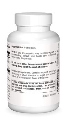 Source Naturals Pantothenic Acid 500 mg Vitamin B-5 Dietary Supplement - 100 Tablets