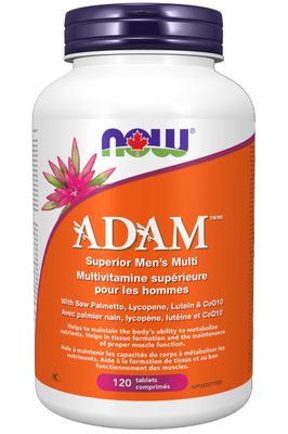 Now Foods Adam Men&#39;s Multi 2/Day 120Tab, 120 CT
