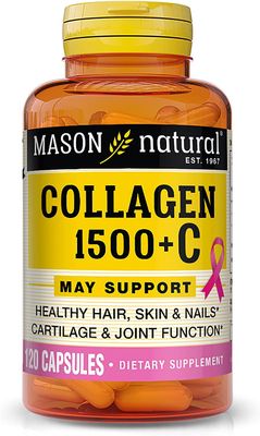 Mason Natural Collagen Plus Vitamin C, 1480 mg, 120 Capsules