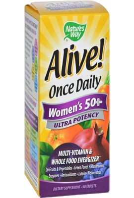 Nature&#39;s Way Alive! Once Daily Women&#39;s 50 Plus Ultra Potency - 60 Tablets