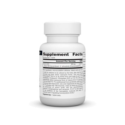 Source Naturals Coenzymated B-6,P-5-P (PYRIDOXAL-5-Phosphate) Promotes a Healthy Nervous Sytem* - 100 mg 60 Tablets