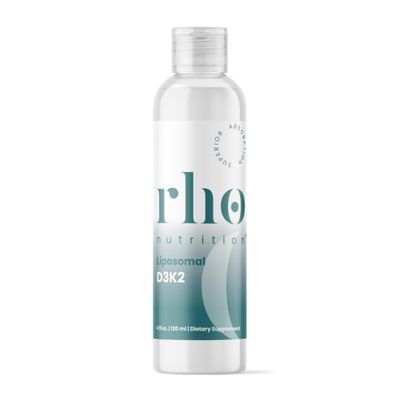 Rho Nutrition Liposomal D3K2 - Ultra High Absorption Liquid Vitamins D3 and K2 Supplement - Boosts Immune System &amp; Overall Health; Supports Strong Bones &amp; Muscles, and a Healthy Heart