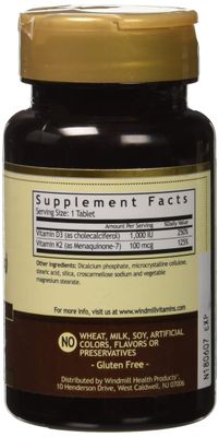 Vitamin K2 (MK7) with Vitamin D3 60 Tablets