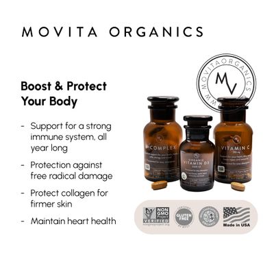 Movita Fermented Vitamin B-Complex - Organic Whole Foods for Mood, Stress Relief, and Metabolism Support - Vegan, Gluten-Free, Non-GMO, 30-Day Supply (Eco-Friendly Refill Pouch)
