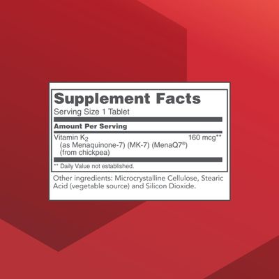 Protocol MK-7 Vitamin K2 160mcg - VIT K Supplement - MK-7 Vitamin K2 Life Balance - Supports Bone Health &amp; Vascular Elasticity* - Non-GMO &amp; Vegan - 60 Tablets