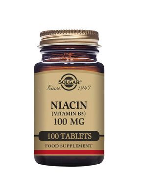 Solgar Niacin Vitamin B3 Tablets, 100 mg, 100 Count