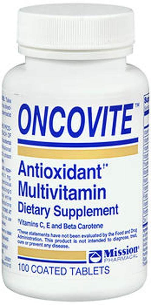 Oncovite Antioxidant Multivitamin Coated Tablets - 100 ct, Pack of 3