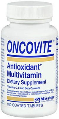 Oncovite Antioxidant Multivitamin Coated Tablets - 100 ct, Pack of 3