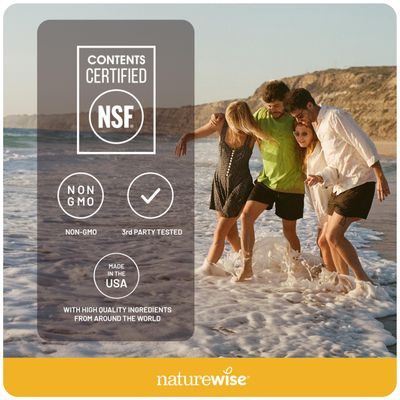 NatureWise Vitamin D3 + K2 with Plant Based Vitamin D 5000IU &amp; 100mcg Vitamin K2 as MK-7 - Max Absorption - Vegan Non-GMO - Immune Support - with Extra Virgin Olive Oil - 60 Softgels[2-Month Supply]