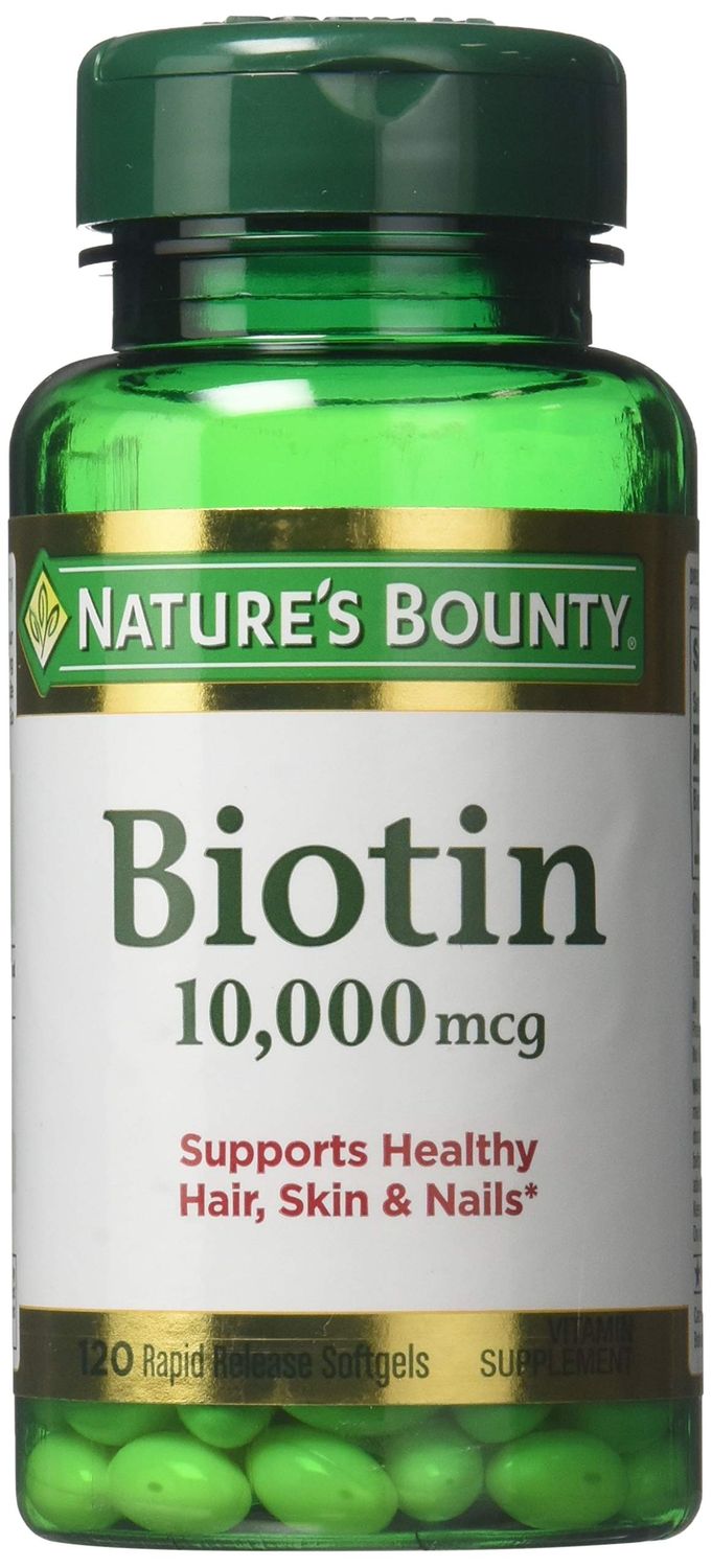 Nature&#39;s Bounty Biotin 10,000 mcg, Rapid Release Softgels 120 ea ( Pack of 2)
