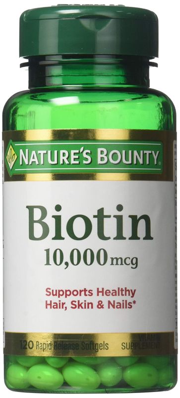Nature's Bounty Biotin 10,000 mcg, Rapid Release Softgels 120 ea ( Pack of 2)