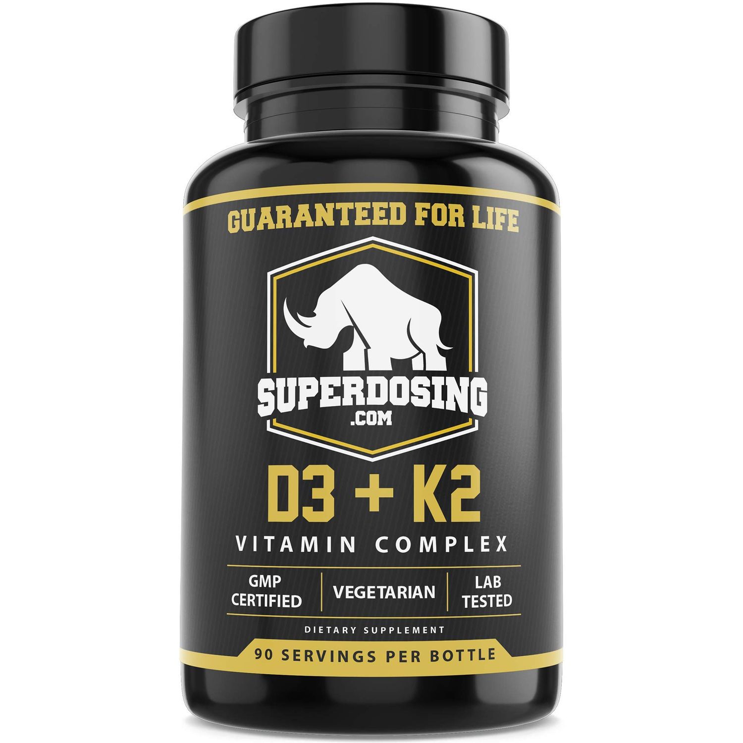 Best Value Max Strength 10,000 iu Vitamin D3 and 1500 mcg Vitamin K2 Supplements 1 Bottle Pk D3K2 Vitamins and Supplements for Health. D3-K2 MK4 Capsules, Best K2D3 Vitamin for Immune System.