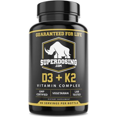 Best Value Max Strength 10,000 iu Vitamin D3 and 1500 mcg Vitamin K2 Supplements 1 Bottle Pk D3K2 Vitamins and Supplements for Health. D3-K2 MK4 Capsules, Best K2D3 Vitamin for Immune System.