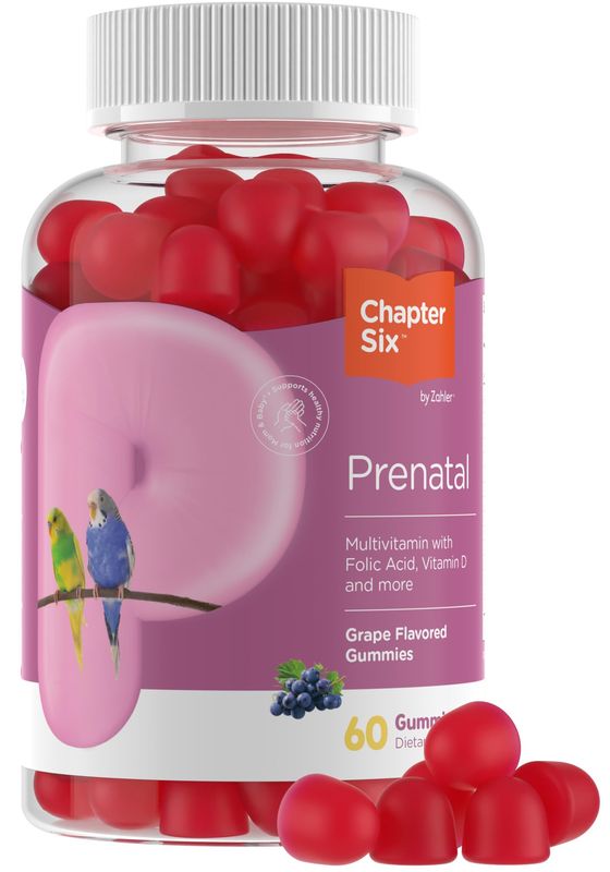 Zahler - Womens Prenatal Gummies - Grape Flavor - Prenatal Vitamins for Women with Folic Acid - Vegetarian &amp; Kosher Pregnancy Vitamins - Womens Prenatal Multivitamin with A C D3 E B6 B12-60 Count