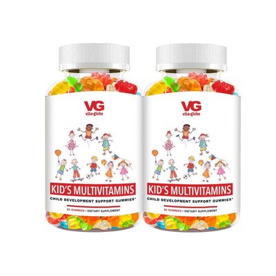 VitaGlobe Kids Complete Multivitamin Gummy - Vitamins A, C, E, D10, B6, B12, 120 Count (Pack of 2)