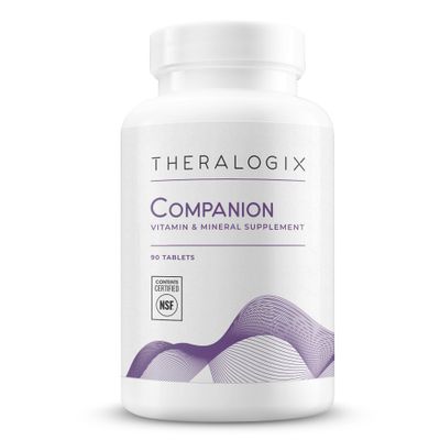 Theralogix Companion Multivitamin &amp; Mineral Supplement - 90-Day Supply - Supplement for Women &amp; Men Without Iron, Vitamin D, or Vitamin K - B Vitamins, Zinc &amp; Magnesium - NSF Certified - 90 Tablets