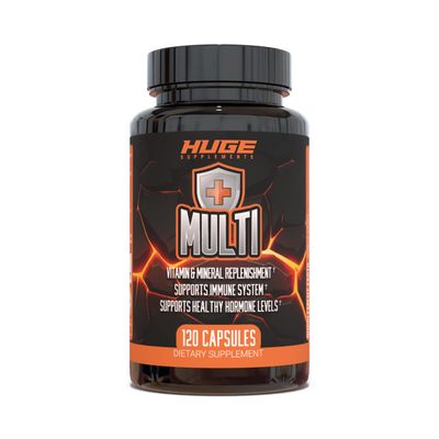 Huge Multi, Multivitamin for Men, High-Performance All-in-One Formula for Athletes, Vitamin &amp; Mineral Replenishment, Supports Immune System &amp; Healthy Hormone Levels (120 Capsules)
