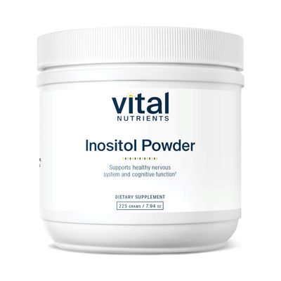 Vital Nutrients Inositol Powder | Myo-Inositol for Energy, Metabolism, &amp; Ovarian Function* | Vegan Inositol Supplement for Healthy Nervous System Function* | Gluten, Dairy, Soy Free | 56 Servings