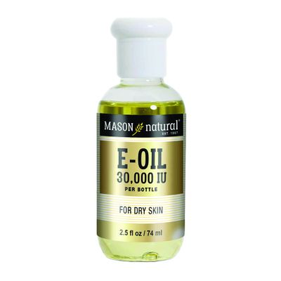 MASON NATURAL Vitamin E Oil, 30000 iu, Suitable for Vegetarians, Use Topically to Help Moisturize Dull, Dry Skin or Take as Dietary Supplement for Antioxidants and Anti-Aging Benefits, 2.5 Fl Oz