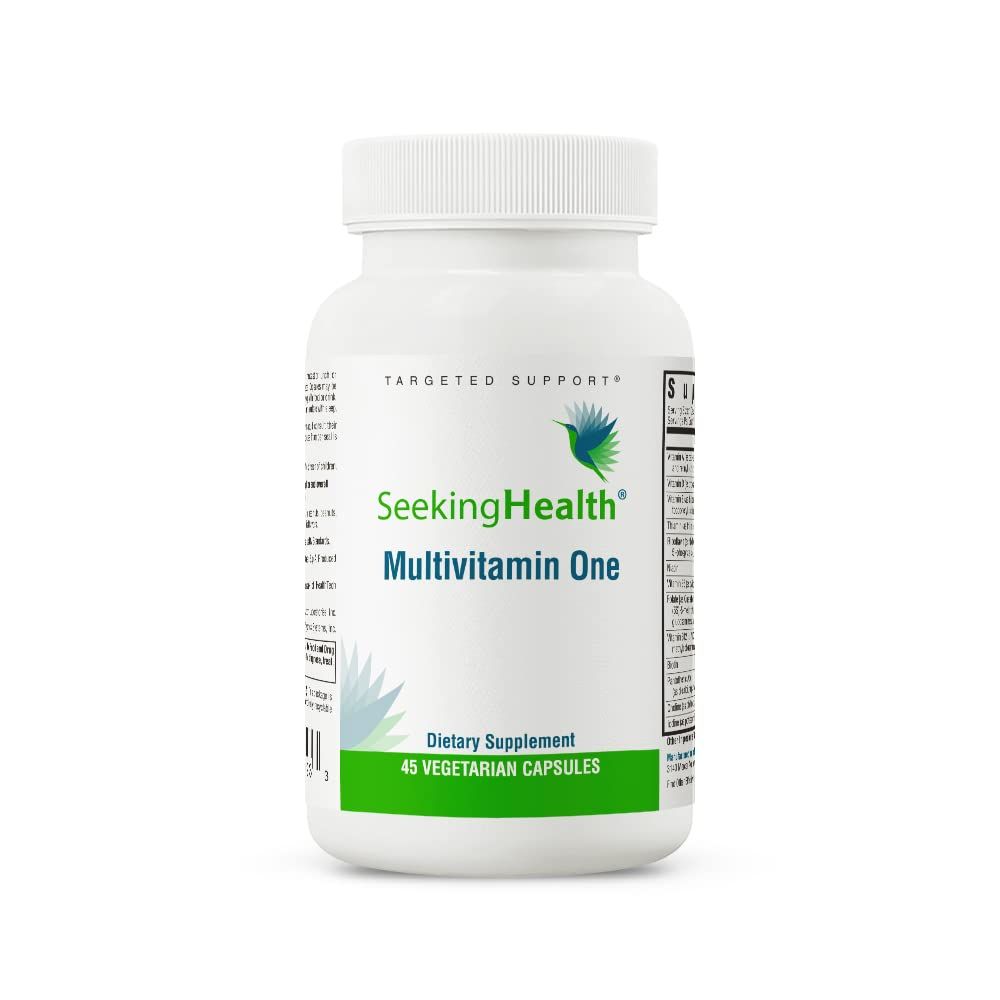 Seeking Health Multivitamin One - Supplement with Zinc, Vitamin B12, &amp; Vitamin A - Magnesium-Free Formula - Multivitamin Supports Methylation &amp; Healthy Aging - 45 Capsules