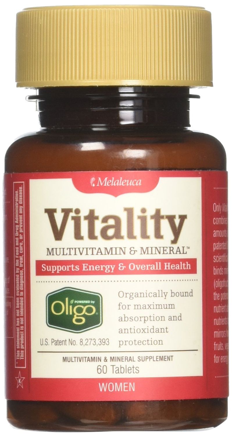 Melaleuca Multivitamin &amp; Mineral Supplement for Women, Powered by Oligo (60 Tablets) - Supports Energy &amp; Overall Health / Organically Bound for Maximum Absorption and Antioxidant Protection