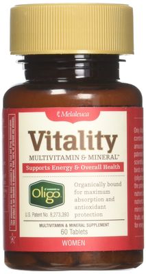 Melaleuca Multivitamin &amp; Mineral Supplement for Women, Powered by Oligo (60 Tablets) - Supports Energy &amp; Overall Health / Organically Bound for Maximum Absorption and Antioxidant Protection