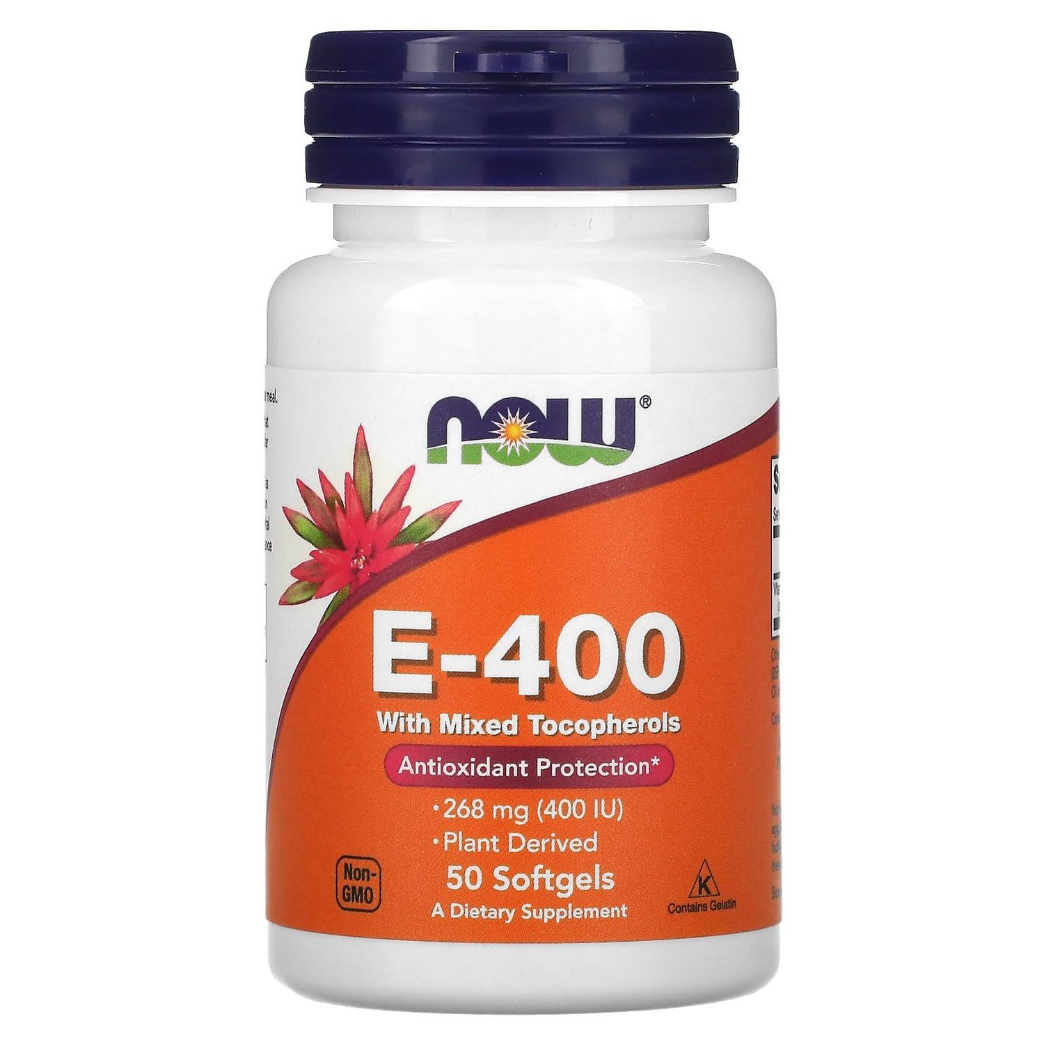 Now Foods E-400, 268 mg (400 IU), 50 Softgels